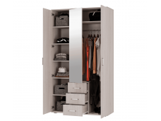 Шкаф трехдверный для одежды Белла