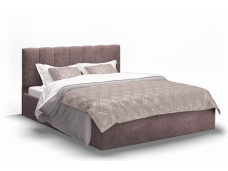 Кровать с подъемным механизмом Элен 140х200, серо-фиолетовый