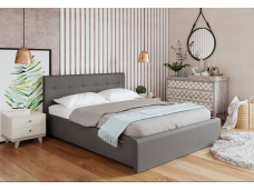 Кровать с латами Изабелла 140х200, серый
