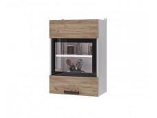 5В2 Шкаф настенный 1-дверный со стеклом Крафт
