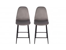 Комплект полубарных стульев Симпл, темно-серый