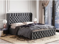 Кровать с подъемным механизмом Франческа 160х200, серый
