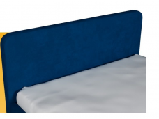 Кровать с латами Легато 160х200, синий без пуговиц