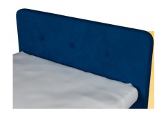 Кровать с латами Легато 160х200, серый 3 пуговицы