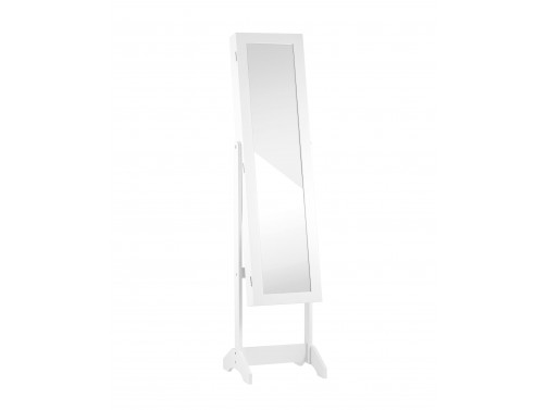 Зеркало-шкаф напольное Godrick для украшений белое
