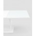 Стол обеденный Орлеан раскладной 160-215*90 глянцевый белый