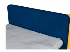Кровать с латами Легато 160х200, серый без пуговиц